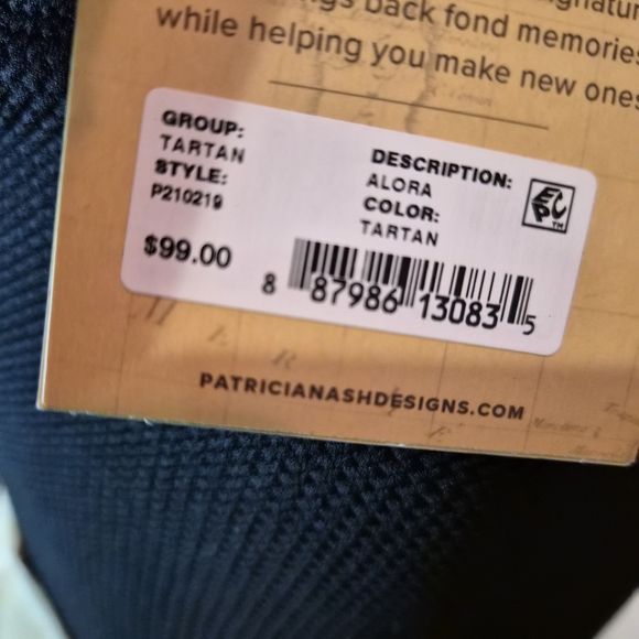 Patricia Nash Vintage Red and Black Plaid Crossbody Bag - Picture 7 of 8